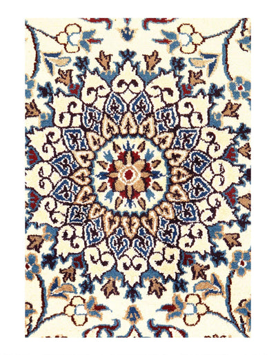 Canvello Fine Hand Knotted Persian Nain Rug - 3' X 5'