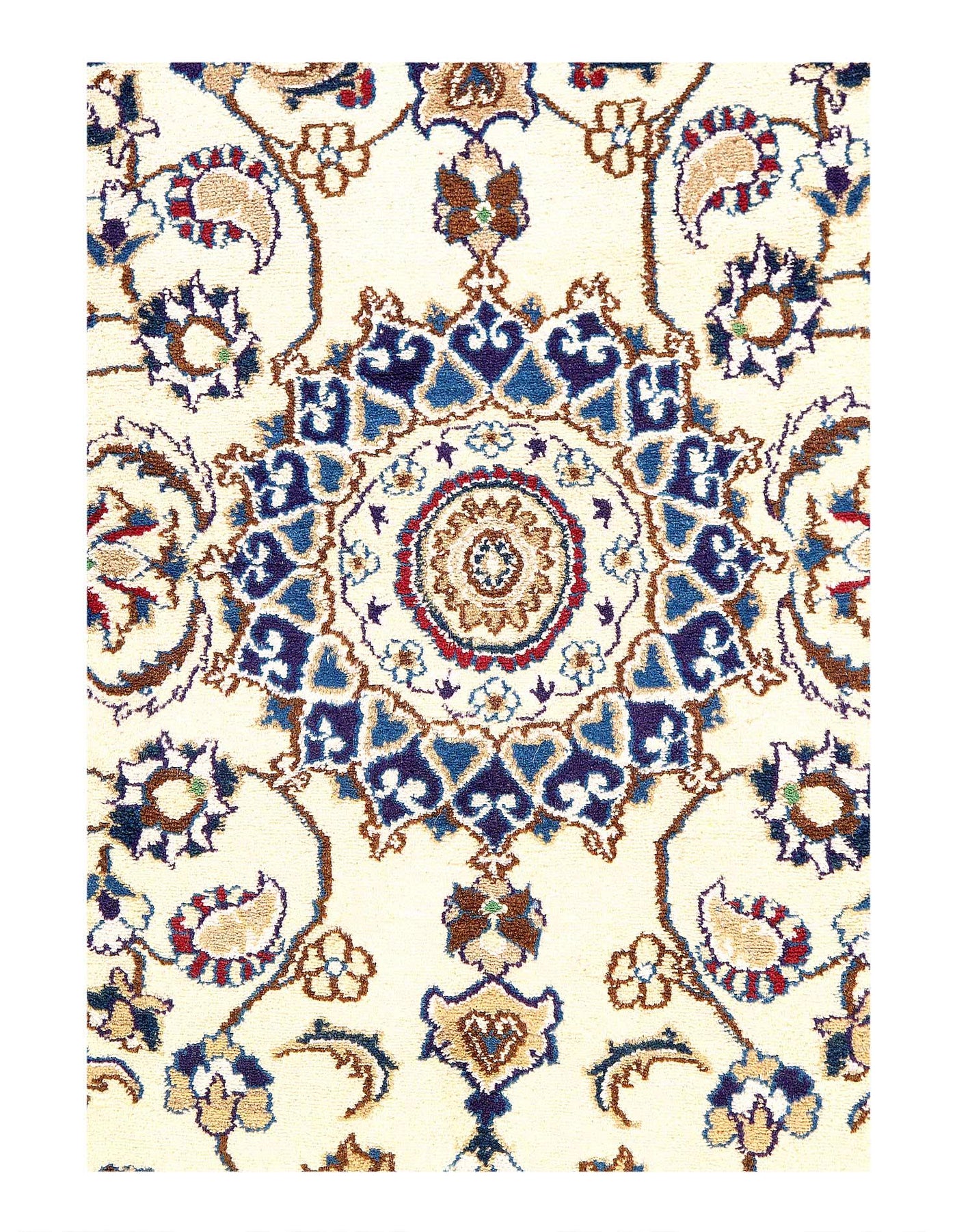 Canvello Fine Hand Knotted Persian Nain Rug - 3' X 5'