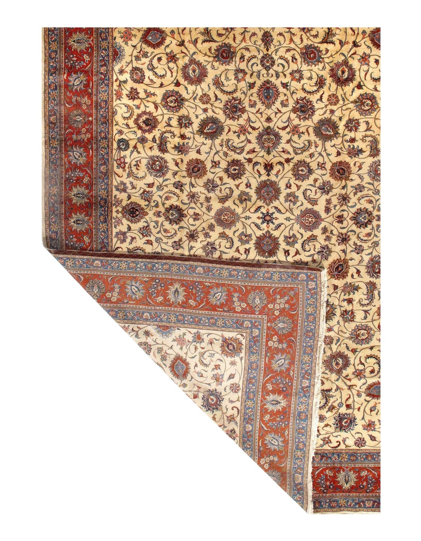 Canvello Fine Hand Knotted Silkroad Sarouk Rug - 13'6'' X 19'1'' - Canvello