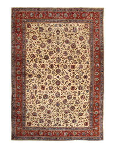 Canvello Fine Hand Knotted Silkroad Sarouk Rug - 13'6'' X 19'1'' - Canvello