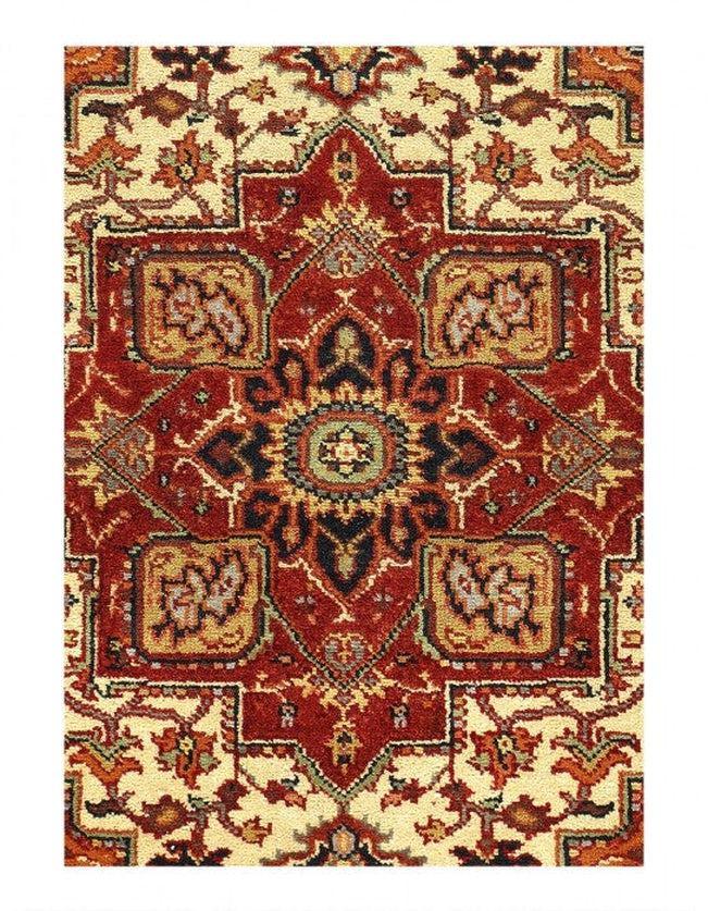 Canvello Fine Hand Knotted Silkroad serapi design 3'11'' X 5'8'' - Canvello