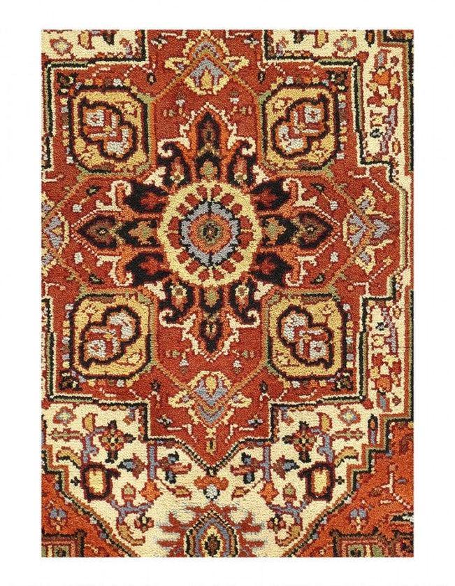 Canvello Fine Hand Knotted Silkroad serapi design 3'11'' X 6' - Canvello