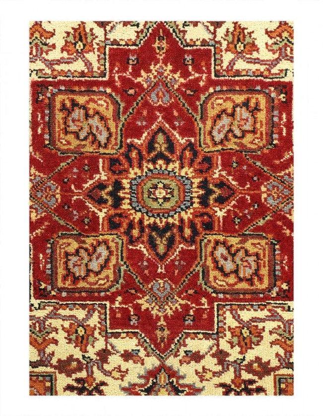 Canvello Fine Hand Knotted Silkroad serapi design 4' X 6' - Canvello