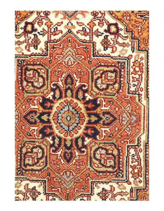 Canvello Fine Hand Knotted Silkroad serapi design 4' X 6'2'' - Canvello