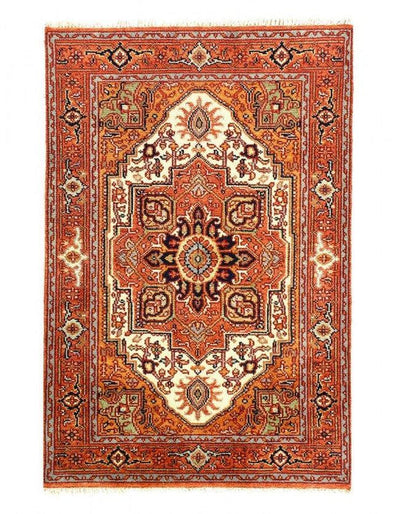 Canvello Fine Hand Knotted Silkroad serapi design 4' X 6'2'' - Canvello