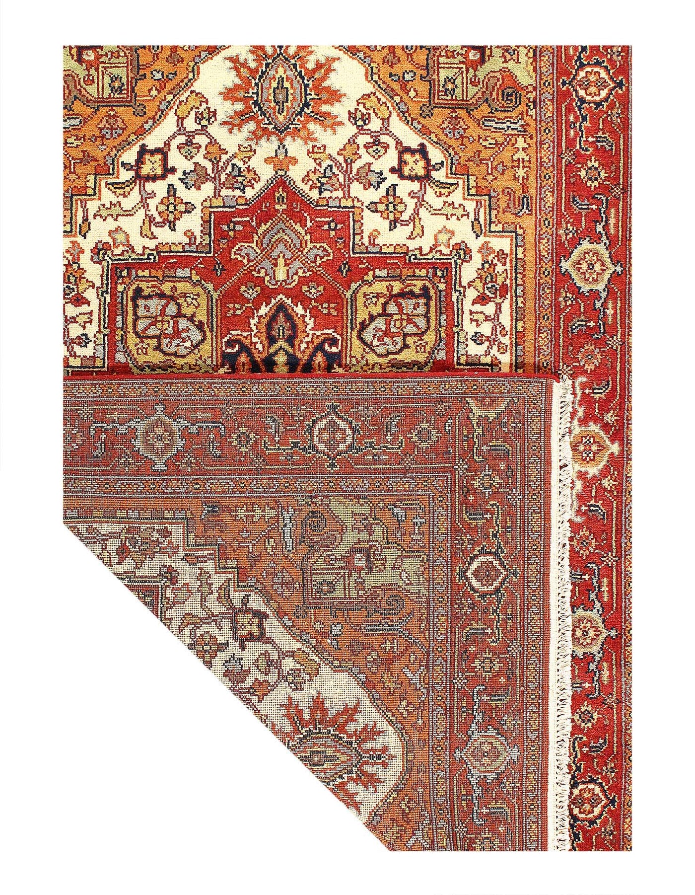 Canvello Fine Hand Knotted Silkroad Serapi Design - 5'11'' X 8'11'' - Canvello