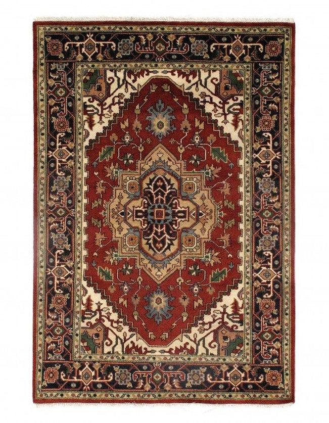 Canvello Fine Hand Knotted Silkroad serapi design 6' X 9' - Canvello