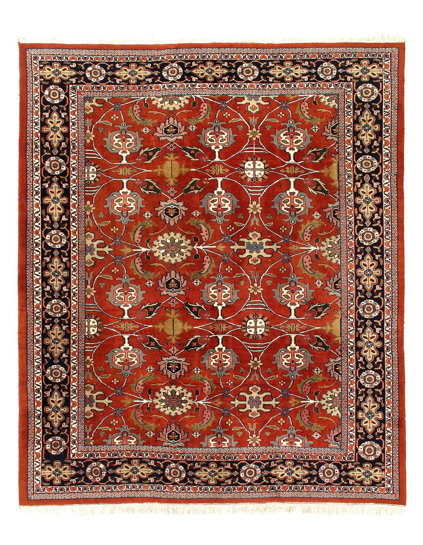 Canvello Hand-Tufted Bsilk & Wool Blue Area Rug- 5'1