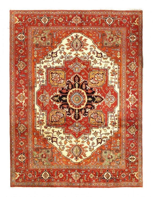 Canvello Fine Hand Knotted Silkroad serapi design 8'11 X 11'11'' - Canvello