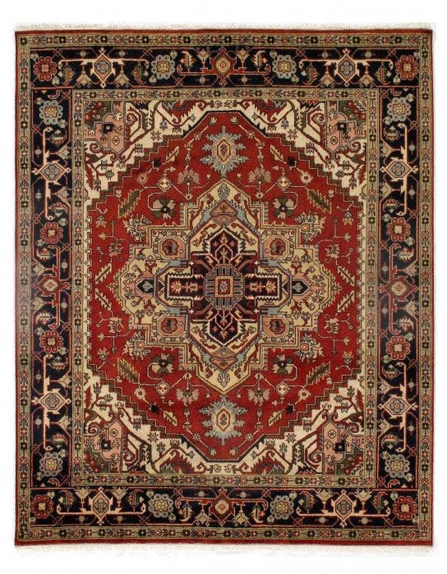 Canvello Fine Hand Knotted Silkroad serapi design 8'2'' X 9'11'' - Canvello