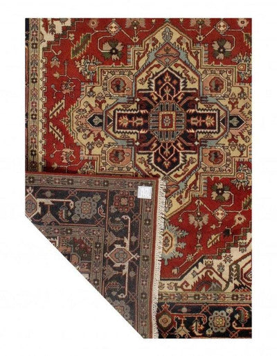 Canvello Fine Hand Knotted Silkroad serapi design 8'2'' X 9'11'' - Canvello