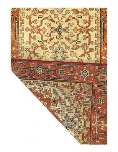 Canvello Fine Hand Knotted Silkroad Serapi design runner 2'11'' X 10'2'' - Canvello