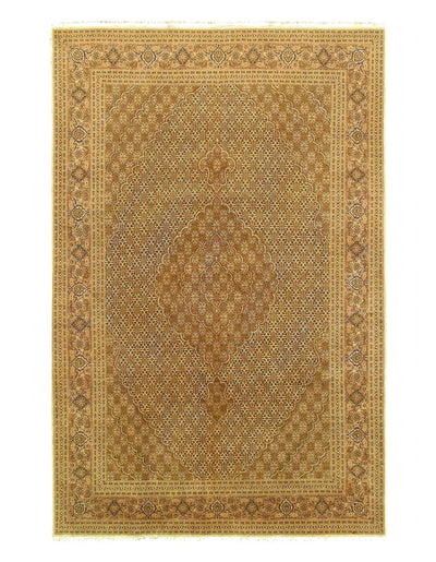 Canvello Fine Hand Knotted Persian silk & wool Tabriz - 6'7'' X 10'3''