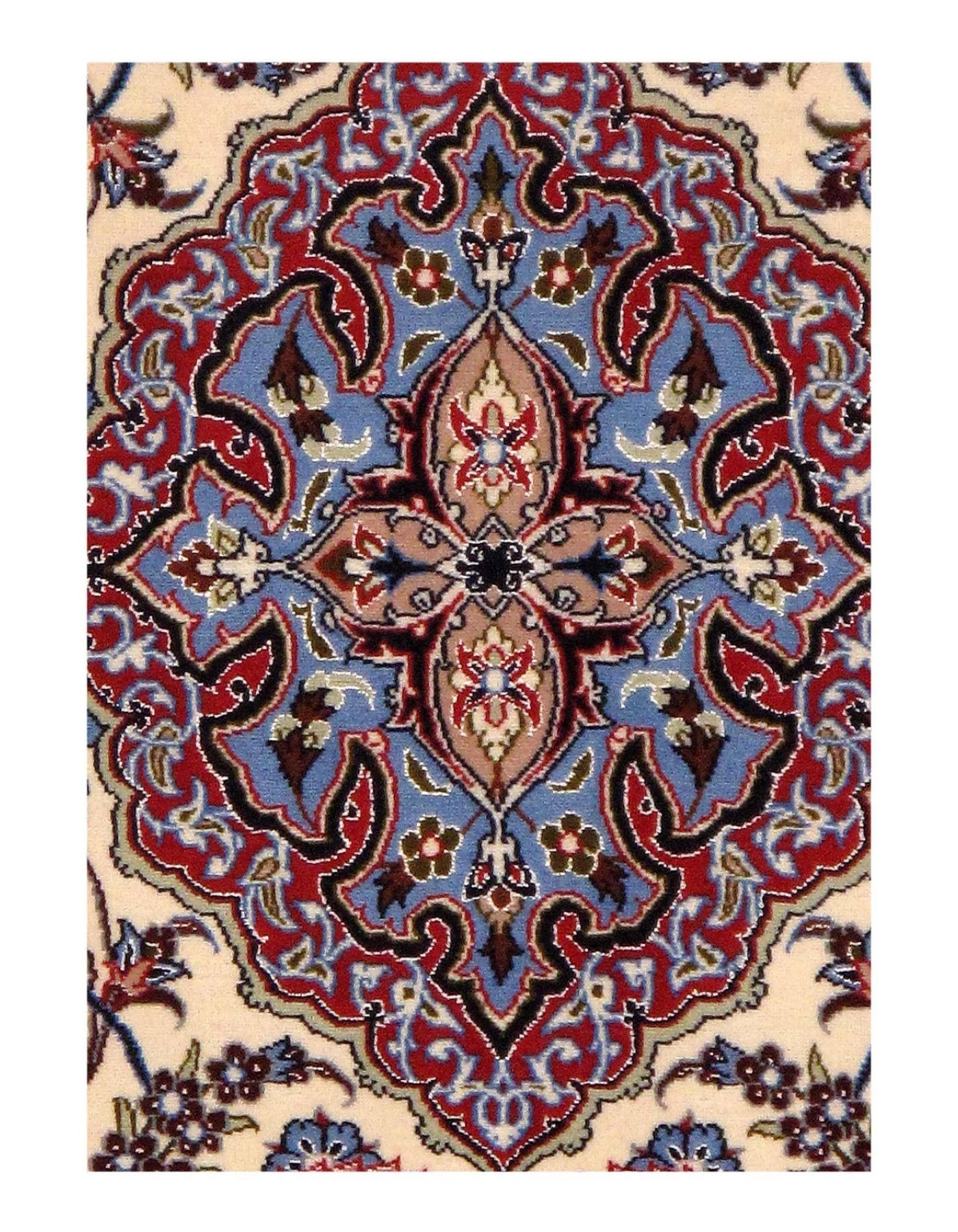 Canvello Fine Hand Knotted Silkroad silk & wool Isfahan 3'8'' X 5'8'' - Canvello