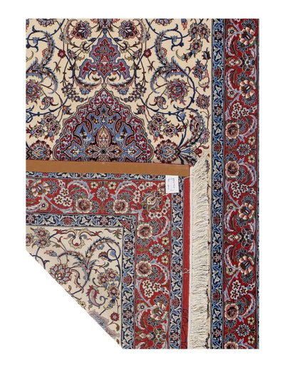 Canvello Fine Hand Knotted Silkroad silk & wool Isfahan 3'8'' X 5'8'' - Canvello