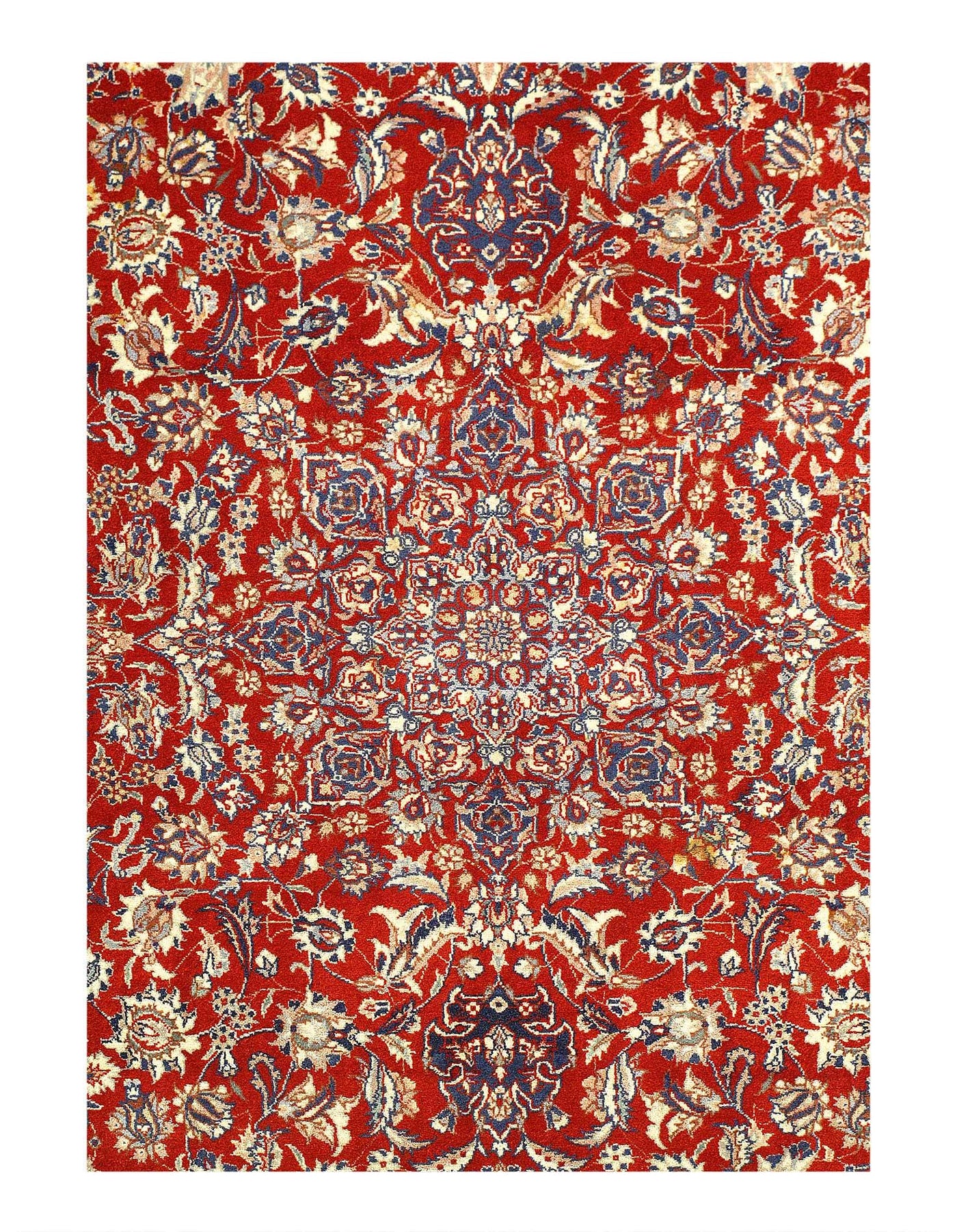 Canvello Fine Hand Knotted Silkroad Tabriz Design Rug - 4' X 5'11'' - Canvello