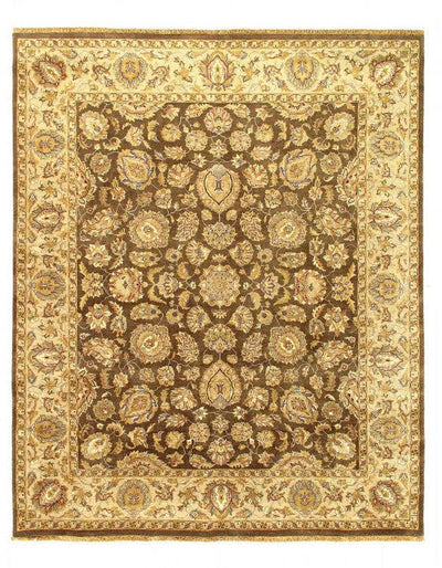 Canvello Fine Hand Knotted Persian Tabriz Design Rug - 8' X 9'9''