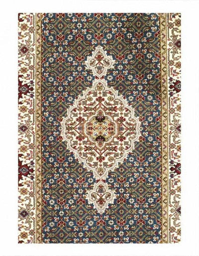 Canvello Fine Hand Knotted Silkroad Tabriz design runner 2'8'' X 6'3'' - Canvello