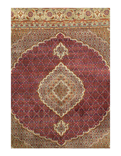 Fine Hand knotted Persian Tabriz design Square rug 8'2'' X 8'2''