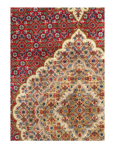 Canvello Fine Hand knotted Silkroad Tabriz design Square rug 8'2'' X 8'2'' - Canvello