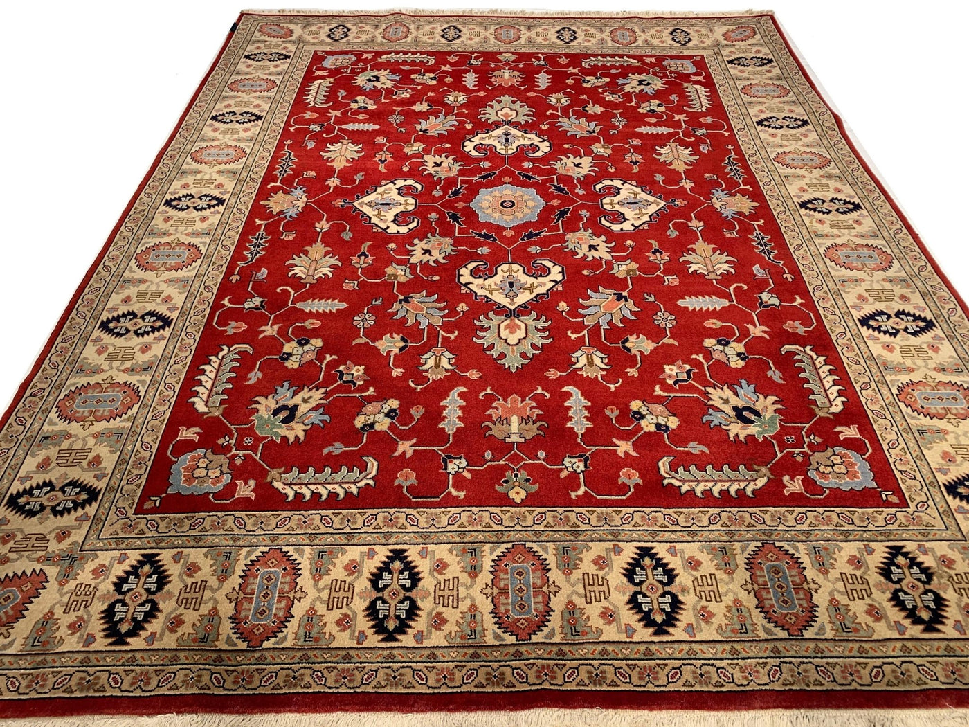 Canvello Fine Hand Knotted Silkroad Tabriz rug 7'7'' X 9'5'' - Canvello