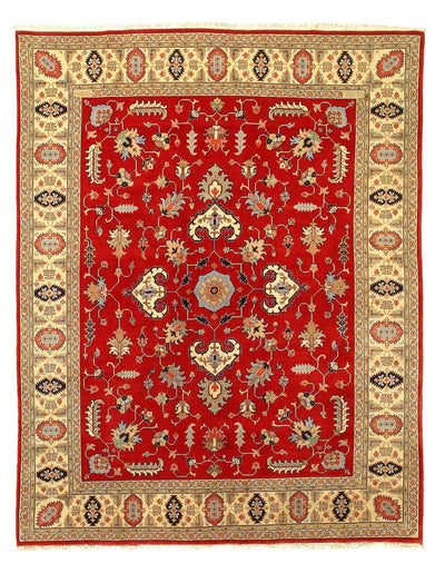 Canvello Fine Hand Knotted Silkroad Tabriz rug 7'7'' X 9'5'' - Canvello