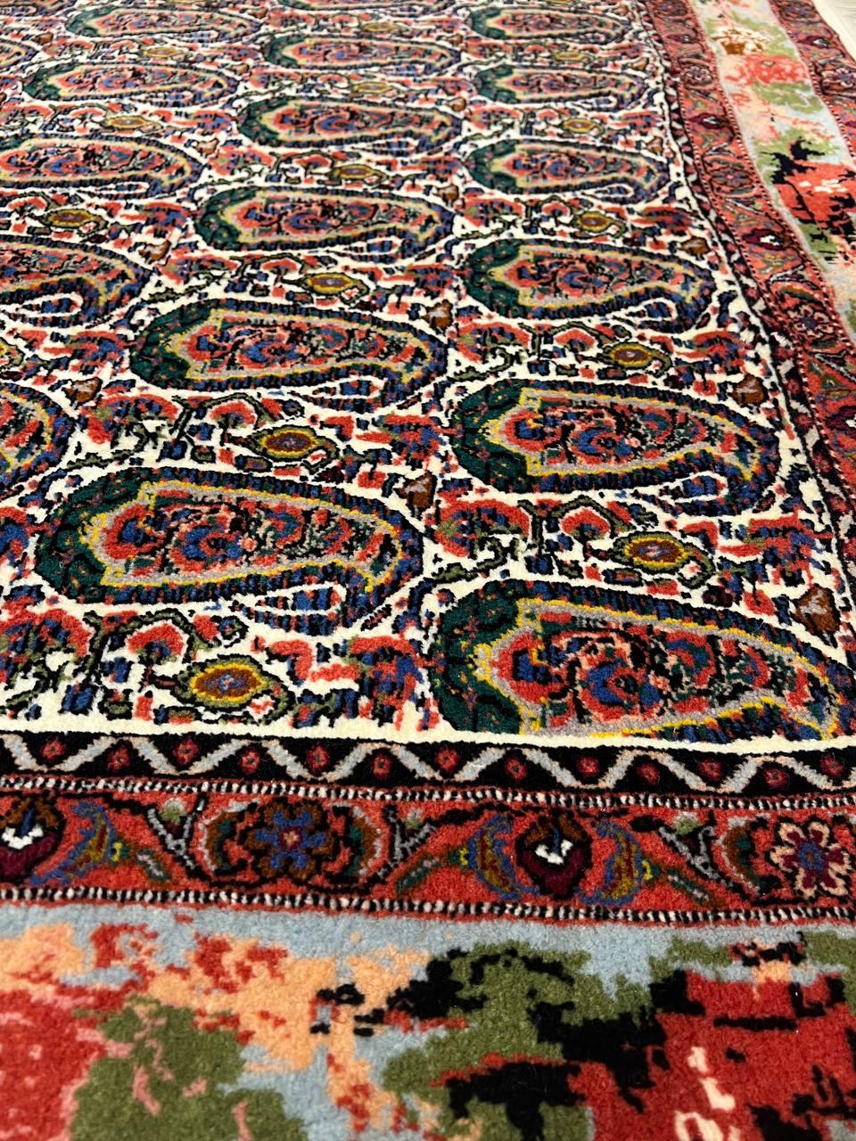 Canvello Fine Hand Knotted Silkroad Vintage Bidjar rug - 6'11'' X 10'11'' - Canvello