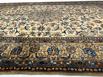 Canvello Fine Hand Knotted Silkroad Vintage Kashan Rug - 7'1'' X 10'3'' - Canvello