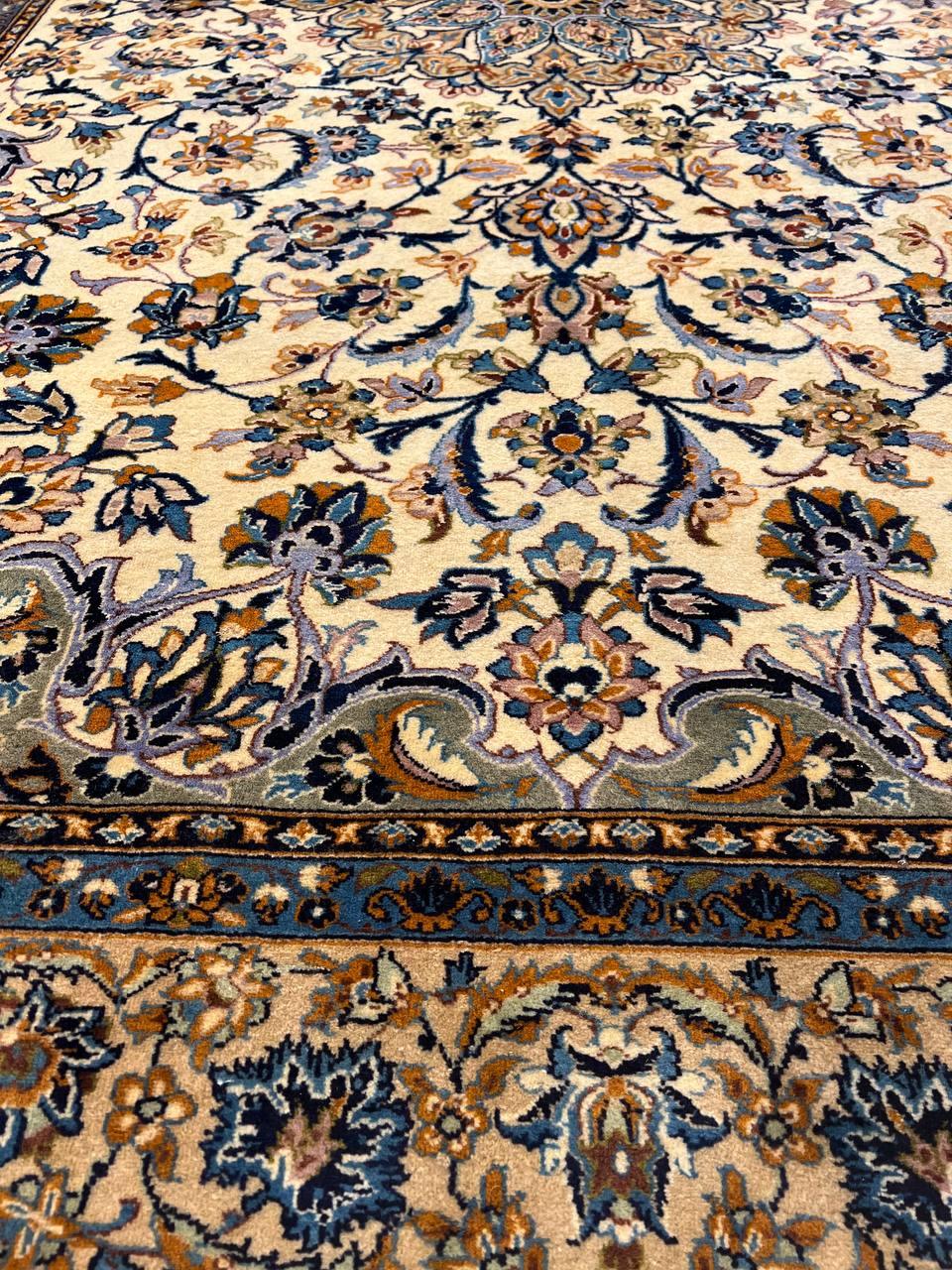 Canvello Fine Hand Knotted Silkroad Vintage Kashan Rug - 7'1'' X 10'3'' - Canvello