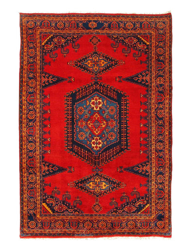 Canvello Fine Hand Knotted Silkroad Vintage NW Rug - 6'8'' X 9'11'' - Canvello