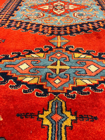 Canvello Fine Hand Knotted Persian Vintage Viess Rug - 7'11'' X 10'4''