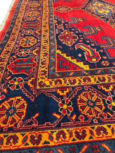 Canvello Fine Hand Knotted Persian Vintage Viess Rug - 7'11'' X 10'4''