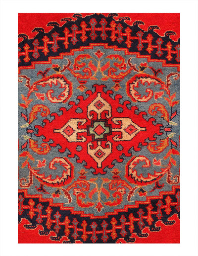 Canvello Fine Hand Knotted Silkroad Vintage Viess Rug - 7'11'' X 10'4'' - Canvello