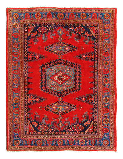 Canvello Fine Hand Knotted Silkroad Vintage Viess Rug - 7'11'' X 10'4'' - Canvello