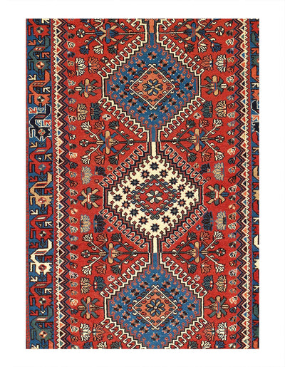 Fine Hand Knotted Persian Yalameh 2'8'' X 11'