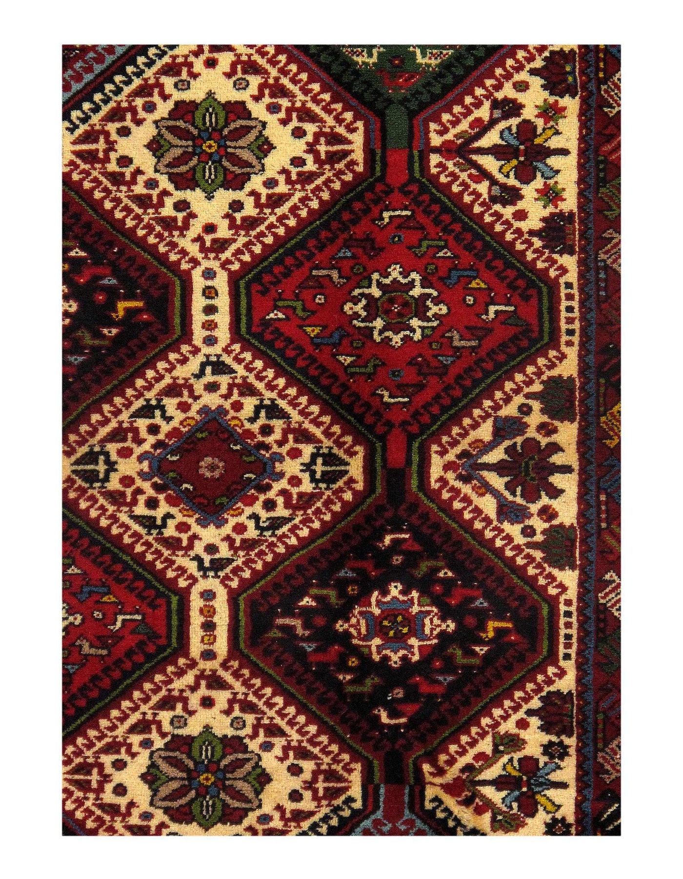 Fine Hand Knotted Persian Yalameh 2'9'' X 4'4''