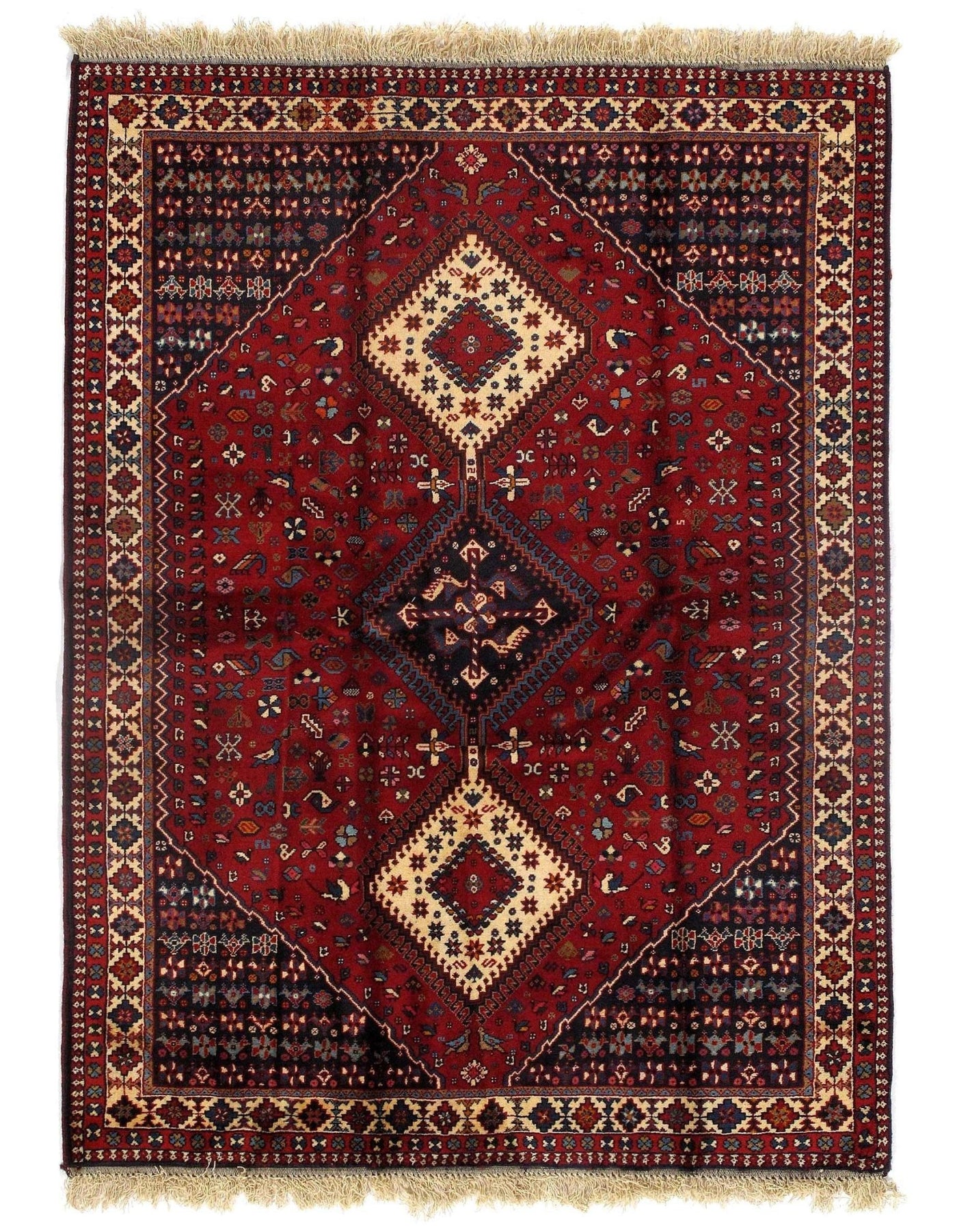 Canvello Fine Hand Knotted Silkroad Yalameh 4'11'' x 6'6'' - Canvello