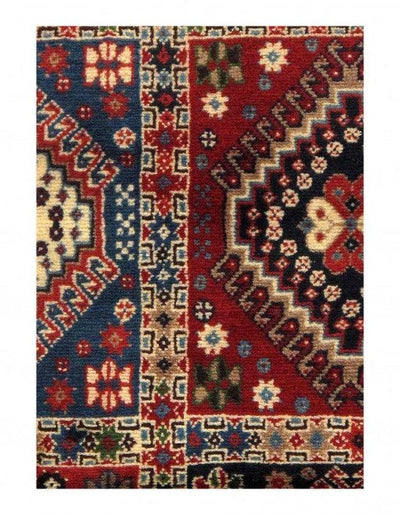 Fine Hand Knotted Persian Yalameh rug 3'3'' X 4'11''