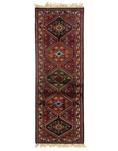 Fine Hand Knotted Persian Yalameh runner 2' X 5'5''