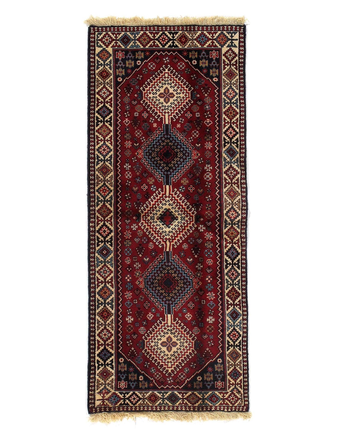 Canvello Fine Hand Knotted Silkroad Yalameh runner 2'8'' X 6'7'' - Canvello