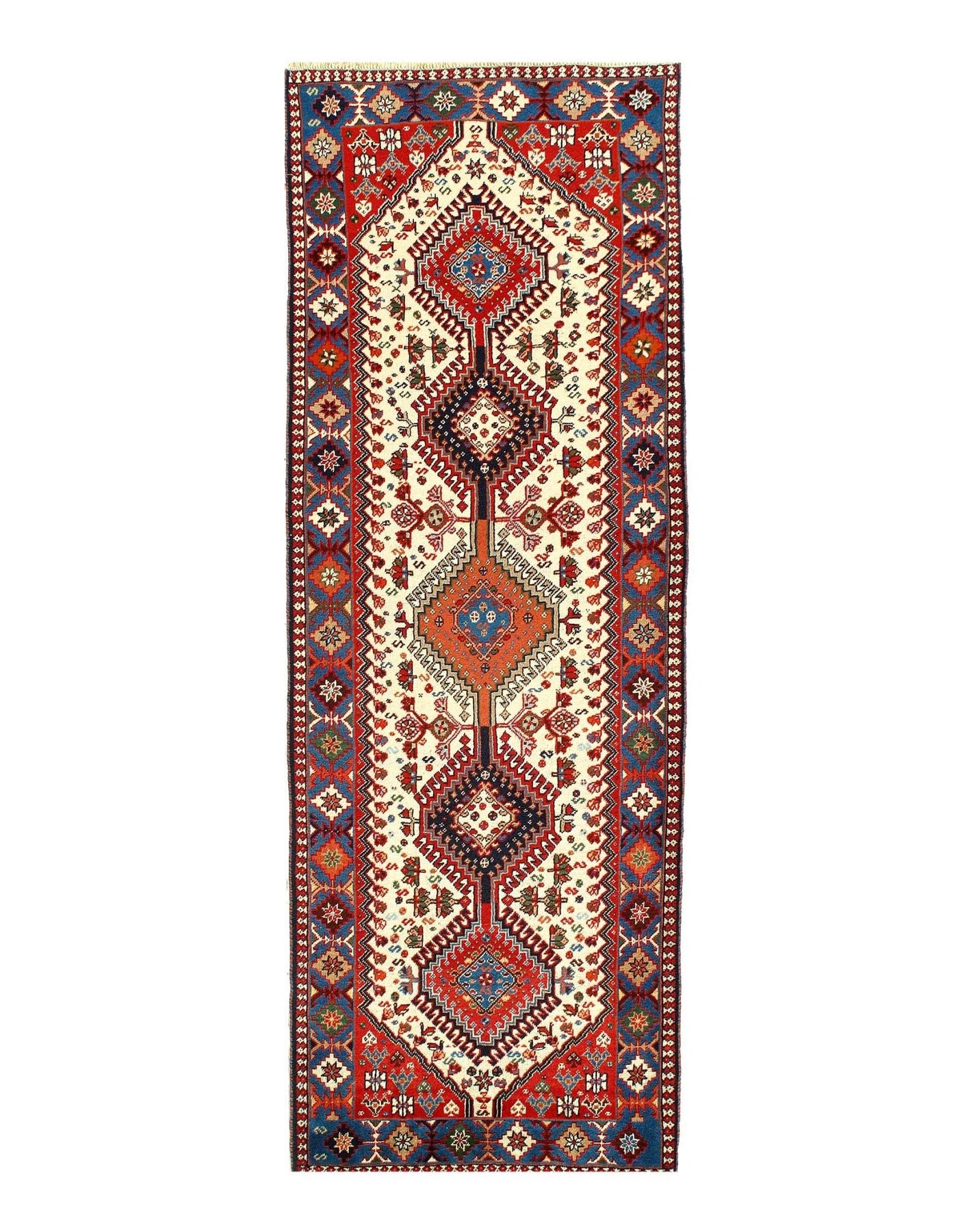 Canvello Fine Hand Knotted Silkroad Yalameh Runner 2'9'' X 7'2'' - Canvello