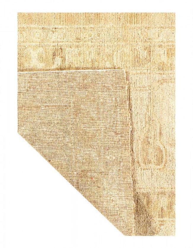 Canvello Fine Hand Knotted square Fragment Oushak Design 2' X 2' - Canvello