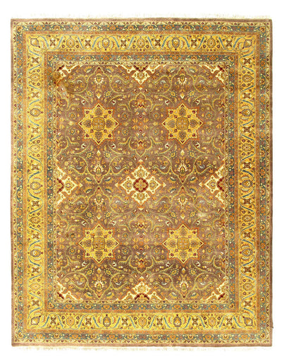 Canvello Fine Hand Knotted Tabriz design Rug - 7'11'' X 9'11'' - Canvello