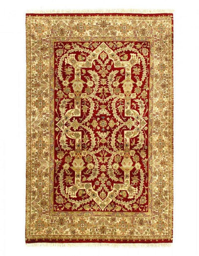 Canvello Fine Hand Knotted Tabriz Rug - 4' x 6' - Canvello