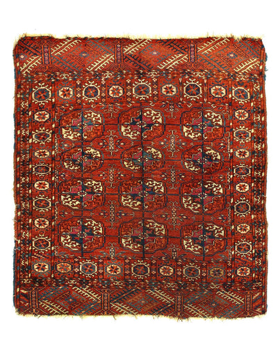 Canvello Fine Hand Knotted Turkaman Antique Rug - 2'11'' X 3'6''