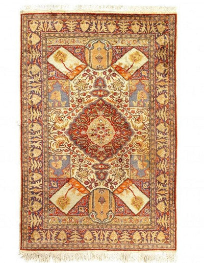 Canvello Fine Hand Knotted turkish Antique rug 4' X 6'3'' - Canvello