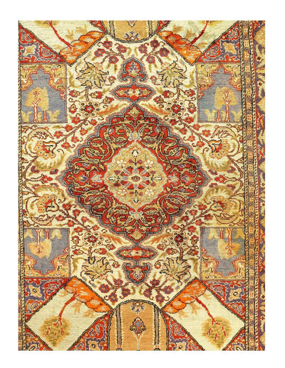 Canvello Fine Hand Knotted turkish Antique rug 4' X 6'3'' - Canvello