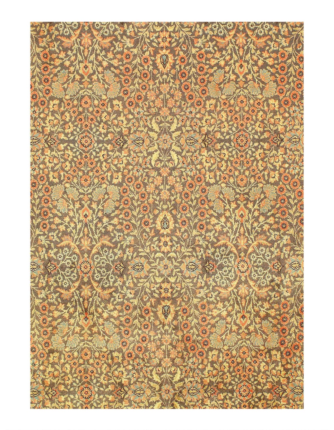 Canvello Fine Hand Knotted Turkish Vintage Hereke 6'4'' X 9'6'' - Canvello