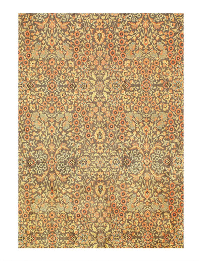 Canvello Fine Hand Knotted Turkish Vintage Hereke 6'4'' X 9'6'' - Canvello