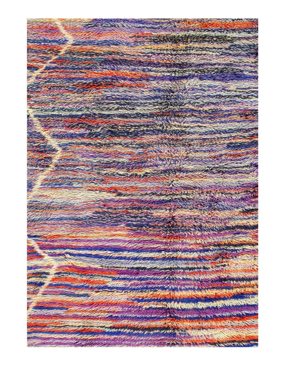 Canvello Fine Hand Knotted Vintage Authentic Moroccon 6'5'' X 8'5'' - Canvello